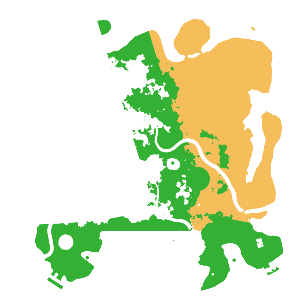 Biome Rust Map: Procedural Map, Size: 3600, Seed: 56823207