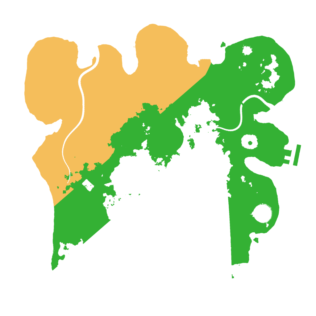 Biome Rust Map: Procedural Map, Size: 3000, Seed: 645041137