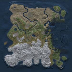 Thumbnail Rust Map: Procedural Map, Size: 4250, Seed: 1448349351, 16 Monuments