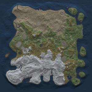 Thumbnail Rust Map: Procedural Map, Size: 4250, Seed: 1448349351, 20 Monuments