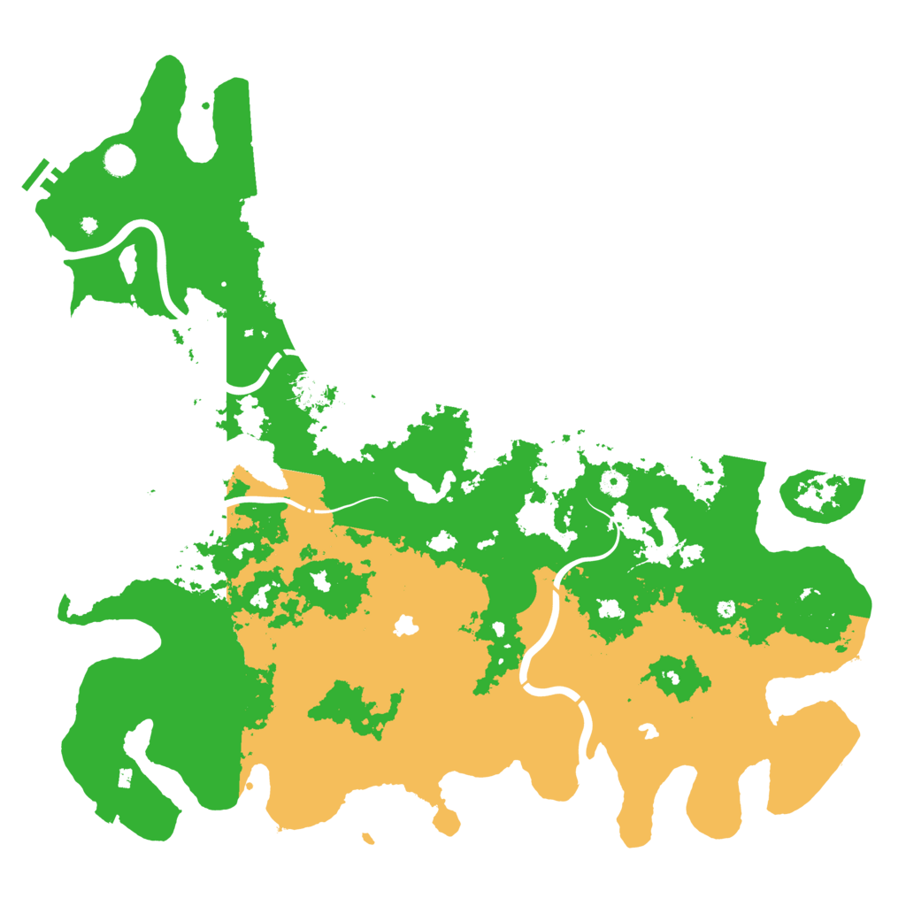 Biome Rust Map: Procedural Map, Size: 5000, Seed: 500102