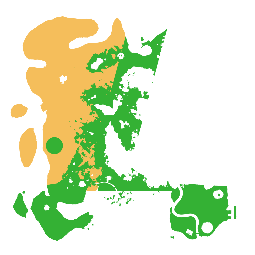 Biome Rust Map: Procedural Map, Size: 4000, Seed: 207764041