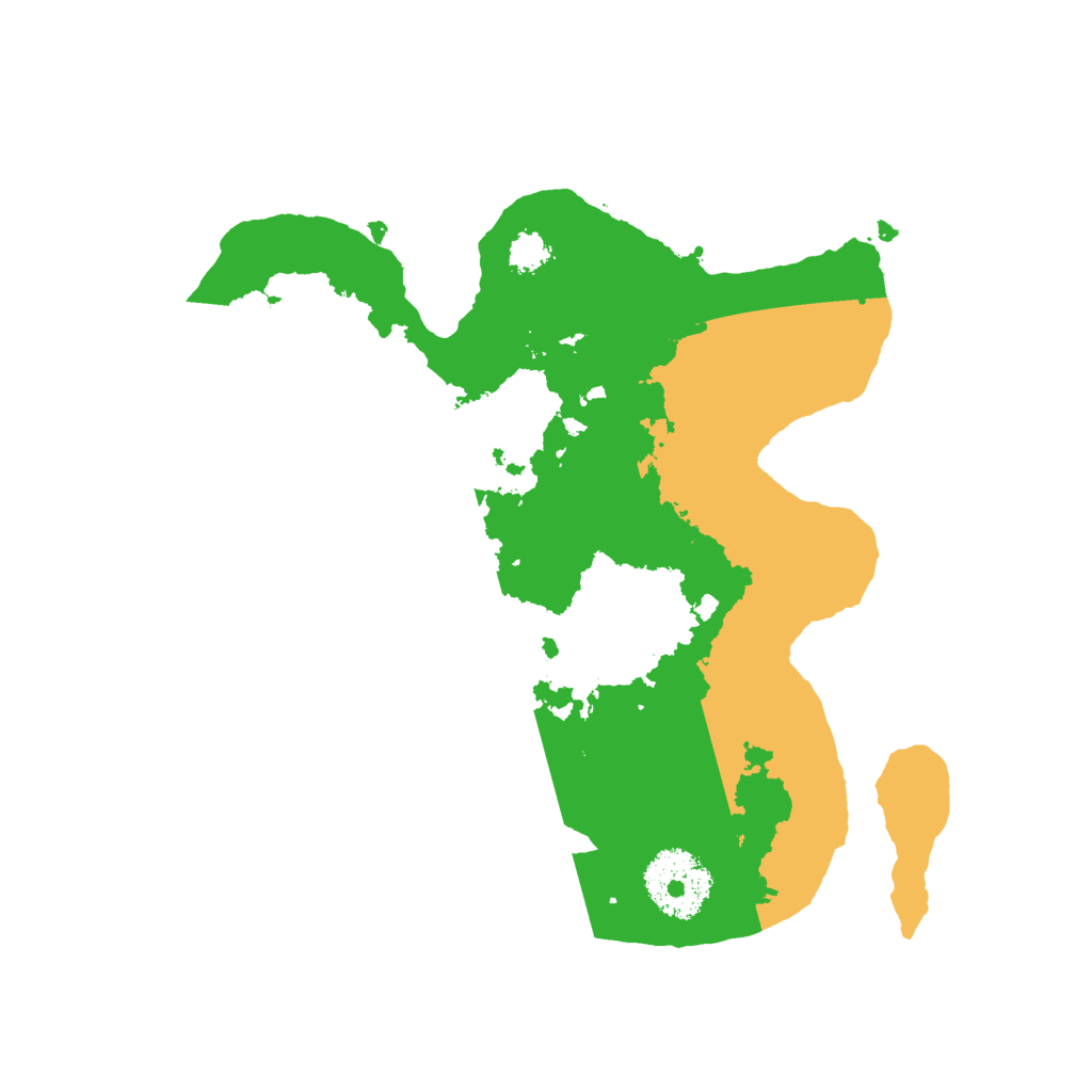 Biome Rust Map: Procedural Map, Size: 2500, Seed: 648334