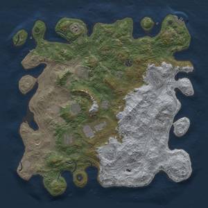 Thumbnail Rust Map: Procedural Map, Size: 4500, Seed: 465234891, 20 Monuments