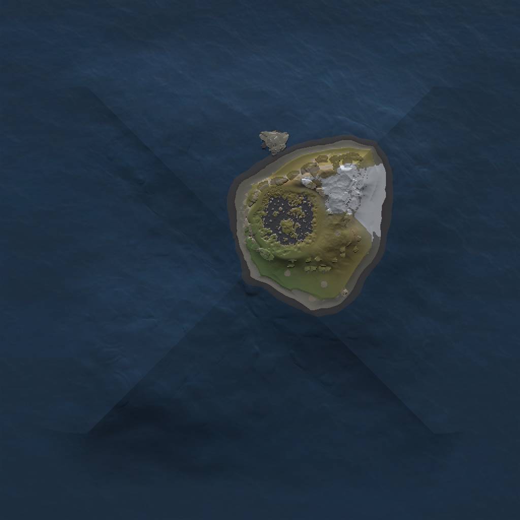 Rust Map: Procedural Map, Size: 1000, Seed: 190610, 3 Monuments