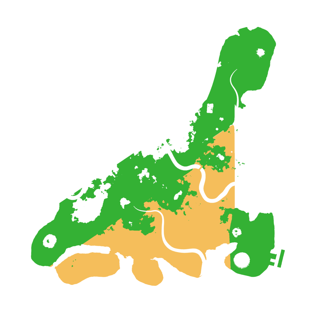 Biome Rust Map: Procedural Map, Size: 3500, Seed: 7654322