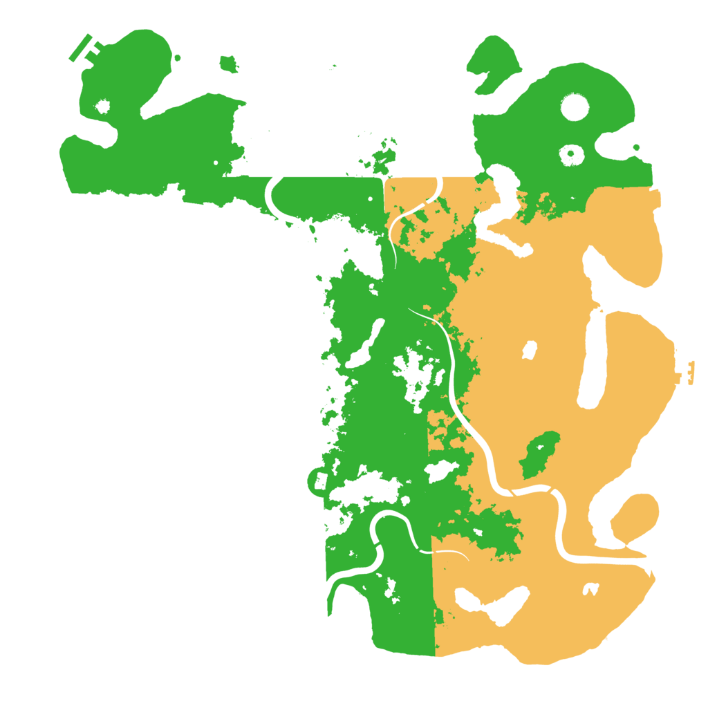 Biome Rust Map: Procedural Map, Size: 4500, Seed: 5885