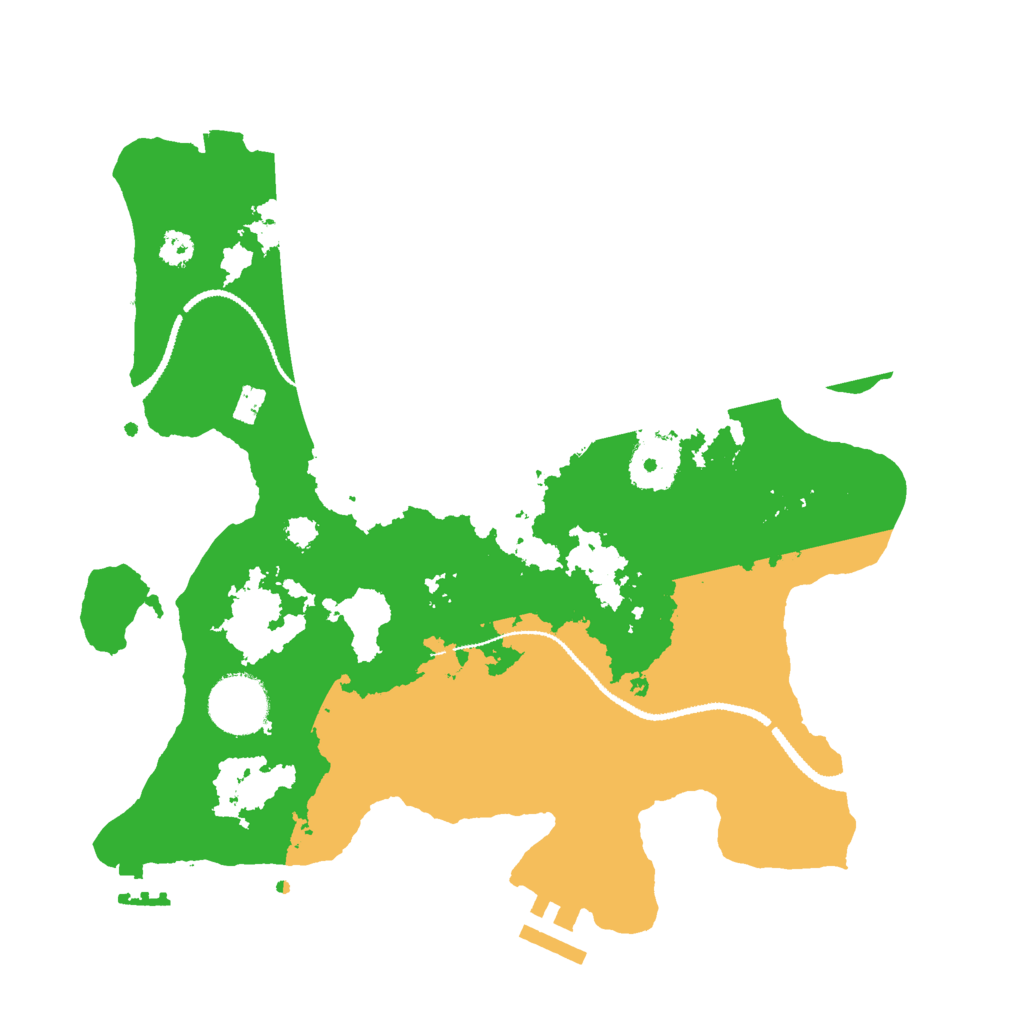 Biome Rust Map: Procedural Map, Size: 3000, Seed: 743371709