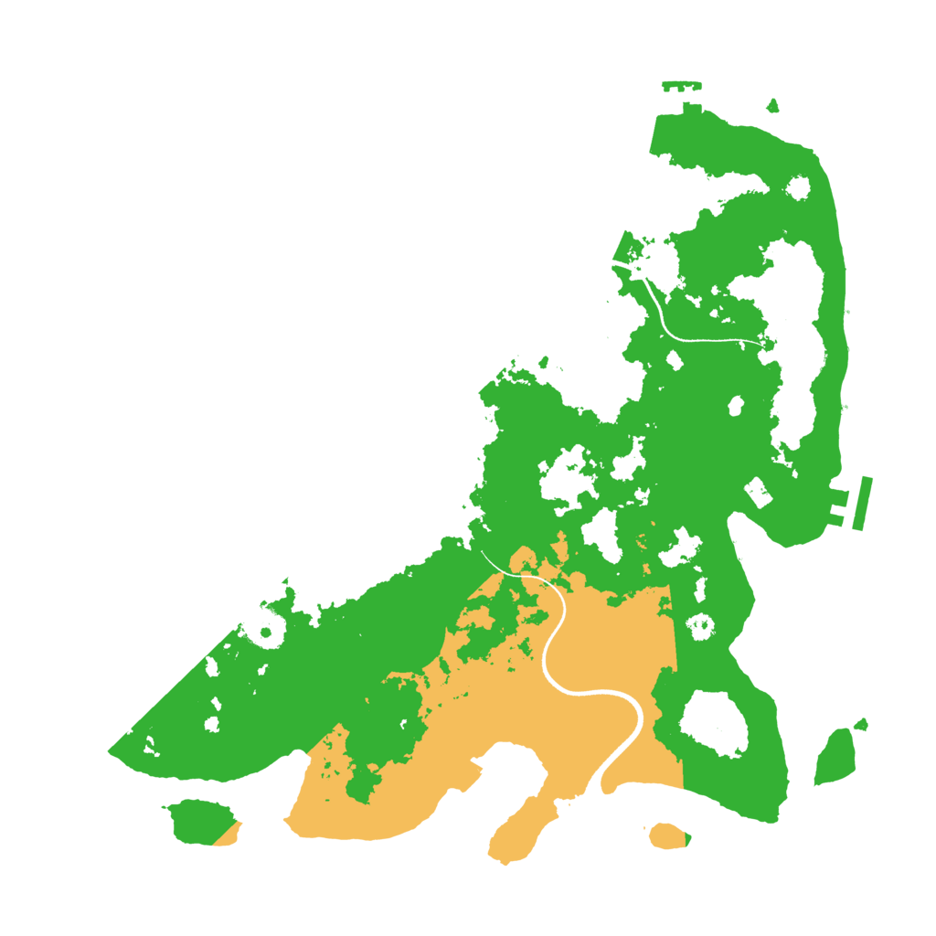 Biome Rust Map: Procedural Map, Size: 3500, Seed: 186787010