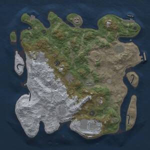 Thumbnail Rust Map: Procedural Map, Size: 3850, Seed: 219521024, 16 Monuments