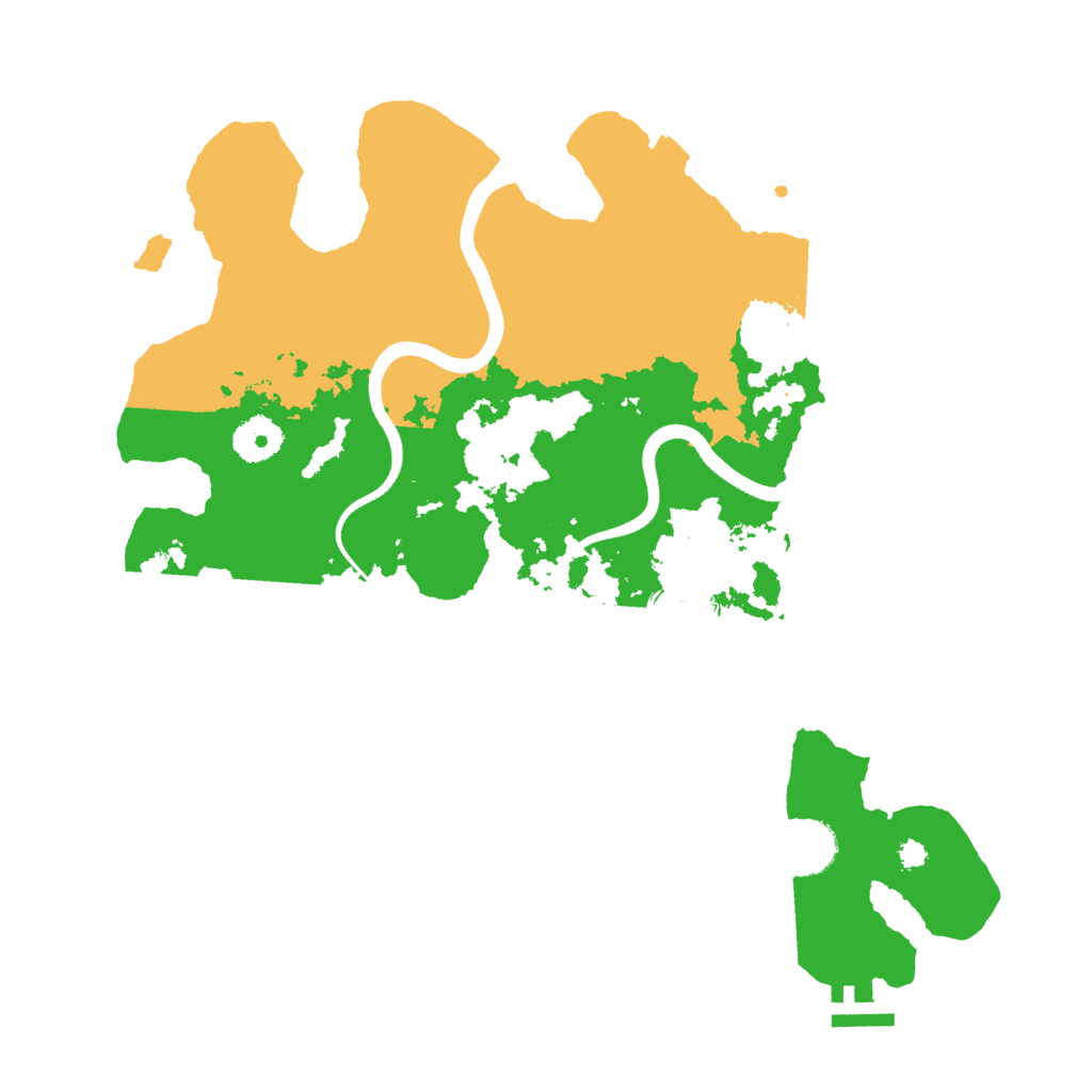Biome Rust Map: Procedural Map, Size: 3500, Seed: 1262294800