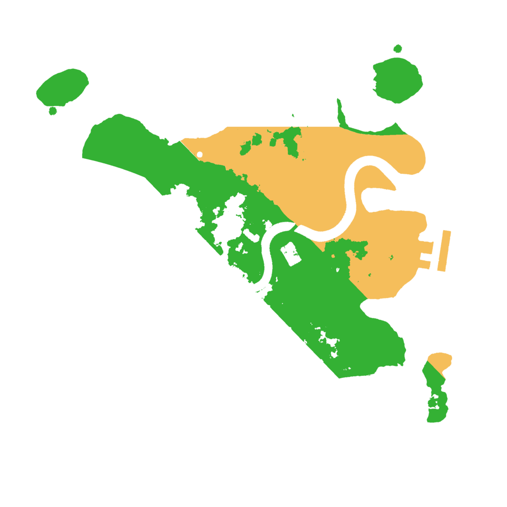 Biome Rust Map: Procedural Map, Size: 2500, Seed: 1885848280