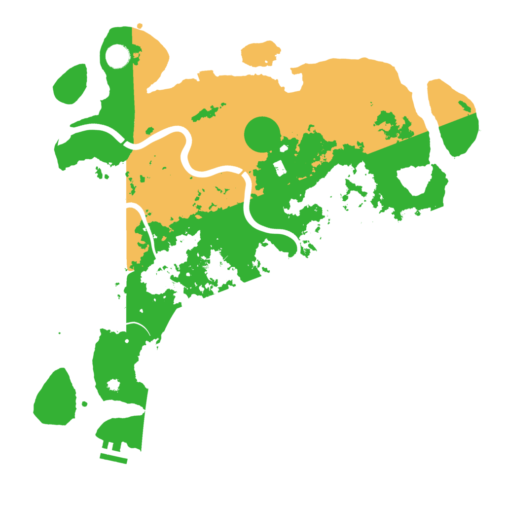 Biome Rust Map: Procedural Map, Size: 3700, Seed: 887133532