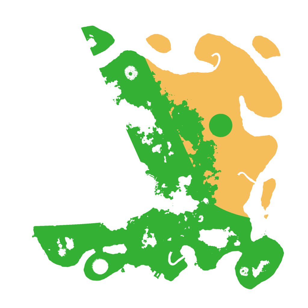 Biome Rust Map: Procedural Map, Size: 3500, Seed: 2594093