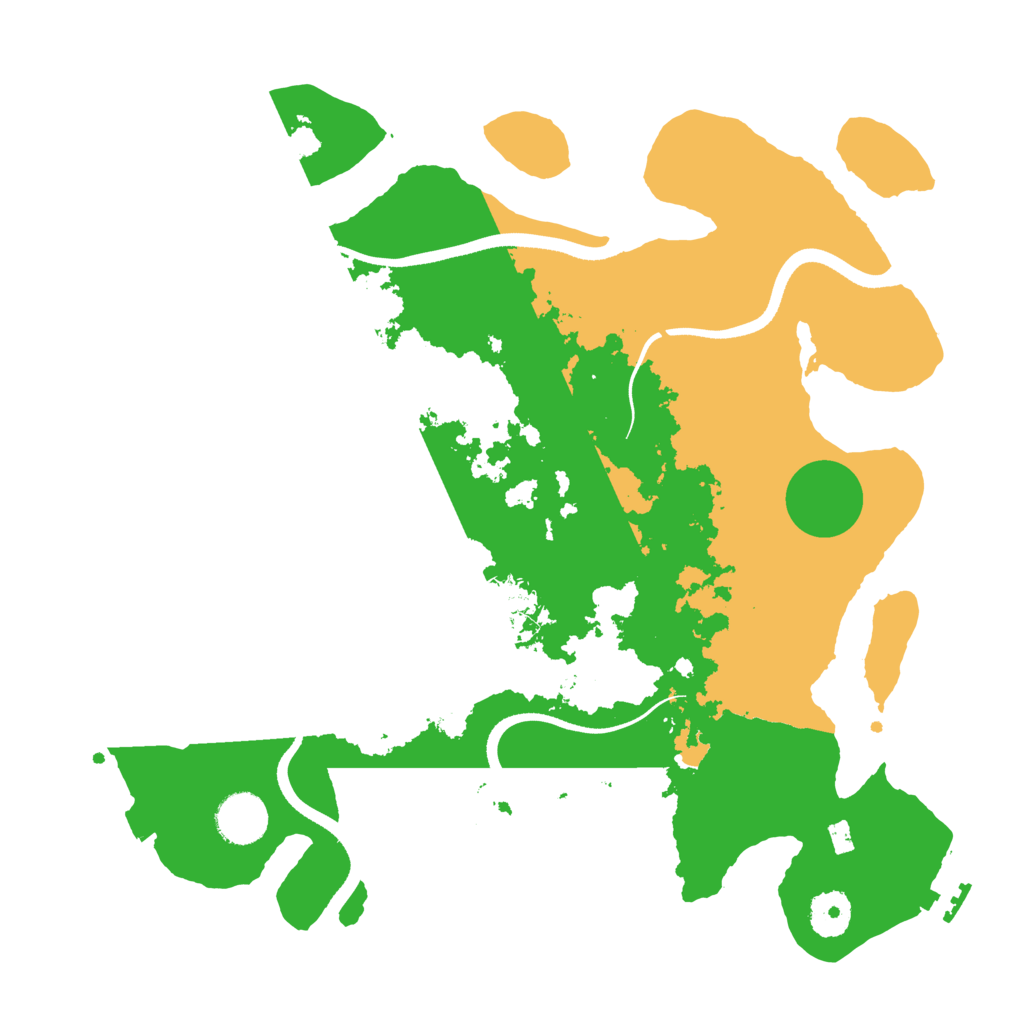 Biome Rust Map: Procedural Map, Size: 3500, Seed: 2594093