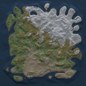 Thumbnail Rust Map: Procedural Map, Size: 4500, Seed: 1600766300, 20 Monuments