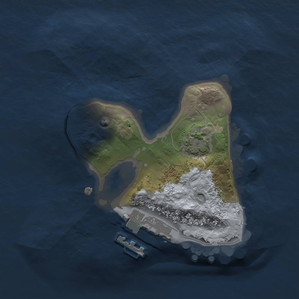 Rust Map: Procedural Map, Size: 1500, Seed: 1479405711, 3 Monuments