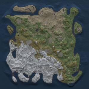 Thumbnail Rust Map: Procedural Map, Size: 4250, Seed: 1900940040, 20 Monuments