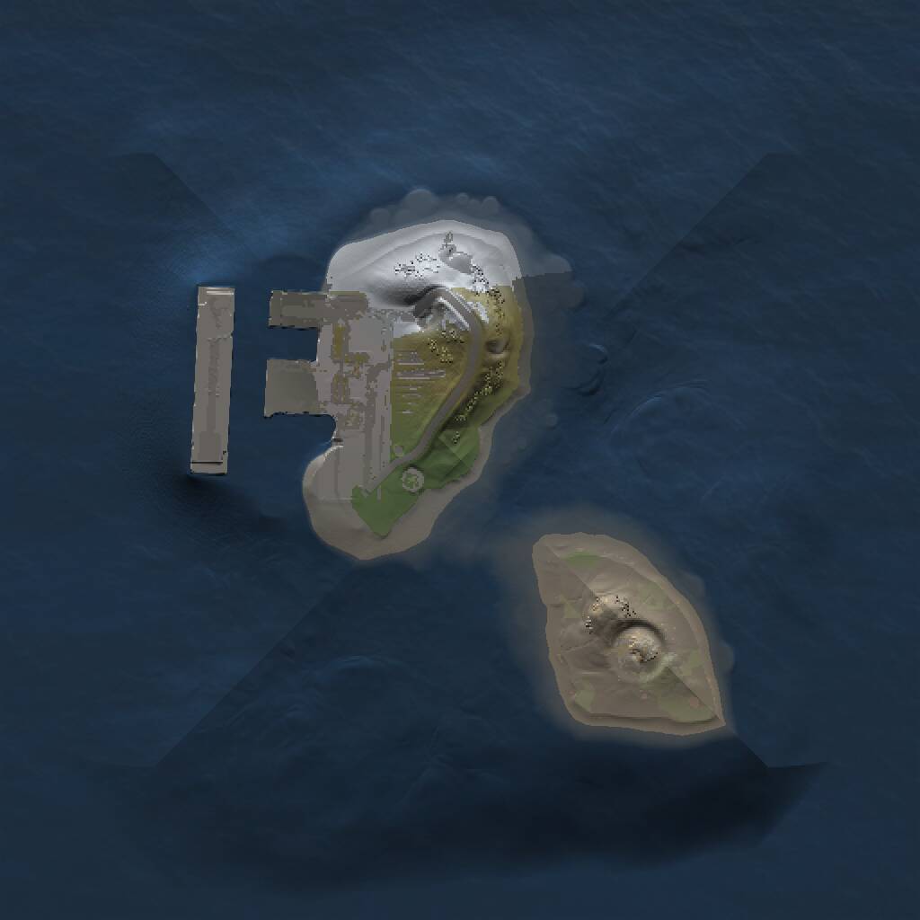 Rust Map: Procedural Map, Size: 1000, Seed: 1274958342, 2 Monuments