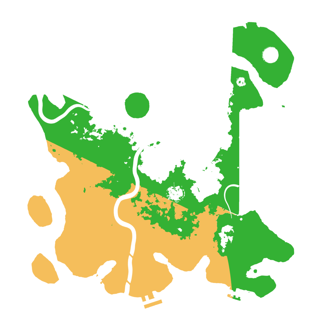 Biome Rust Map: Procedural Map, Size: 3500, Seed: 1764917877