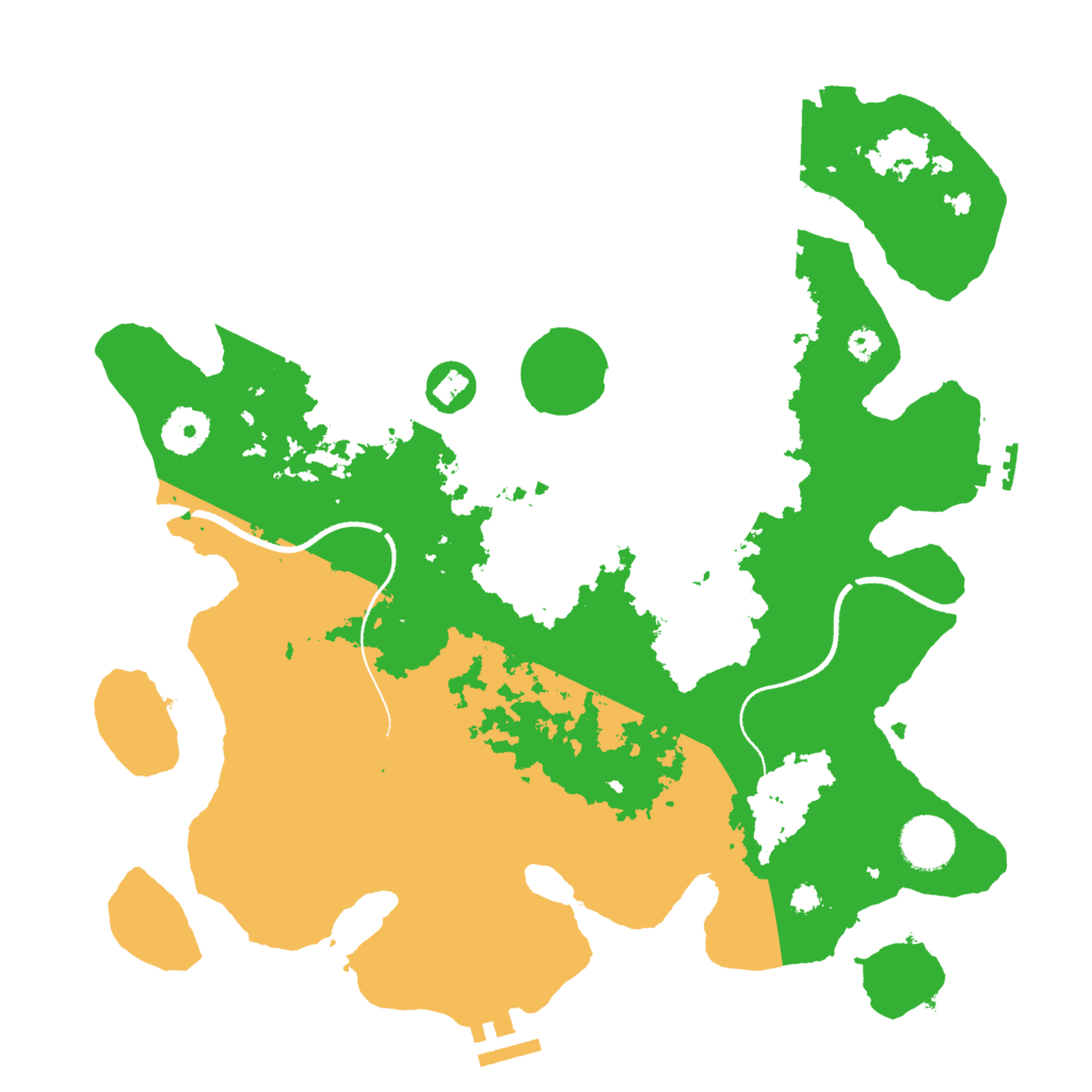 Biome Rust Map: Procedural Map, Size: 3500, Seed: 1764917877