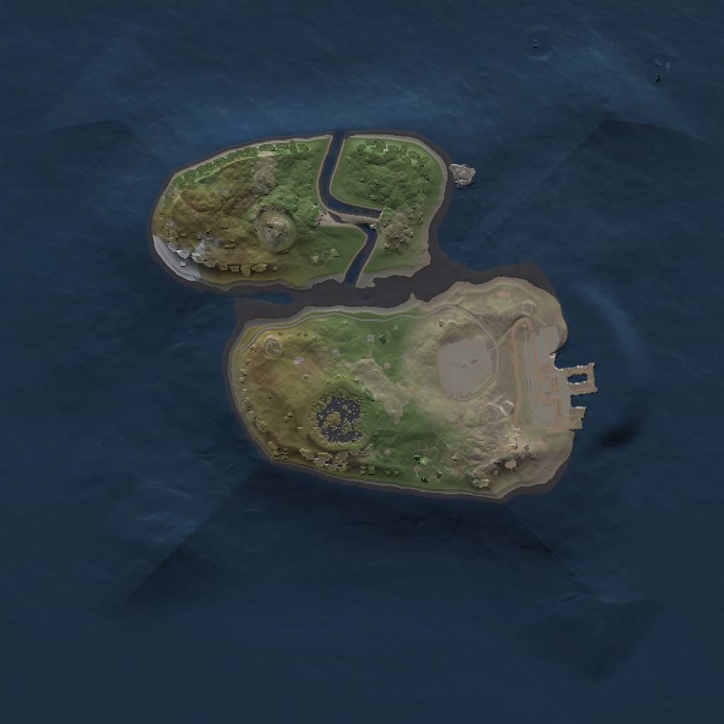 Rust Map: Procedural Map, Size: 1500, Seed: 526895045, 5 Monuments