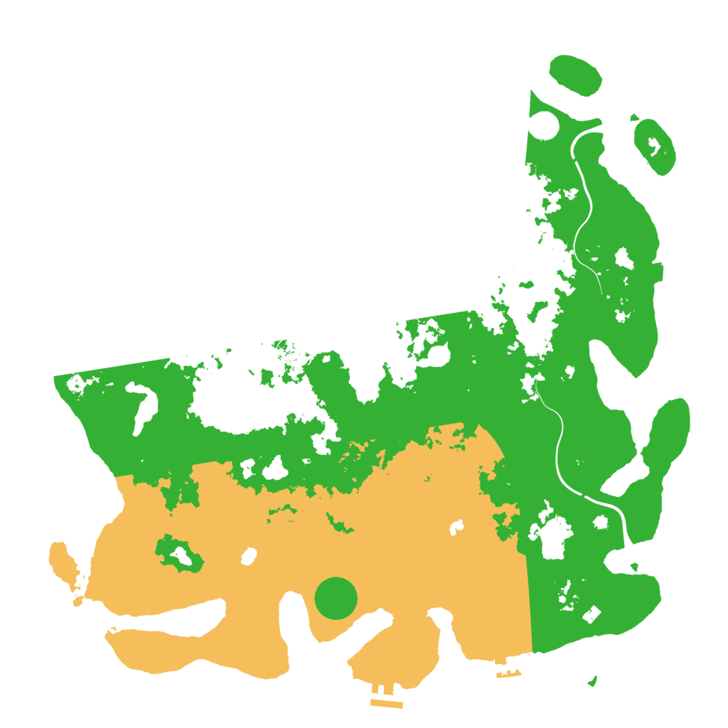 Biome Rust Map: Procedural Map, Size: 4500, Seed: 629123