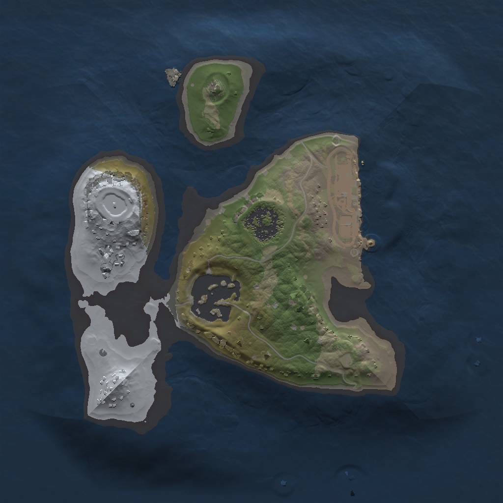 Rust Map: Procedural Map, Size: 1500, Seed: 19564, 6 Monuments