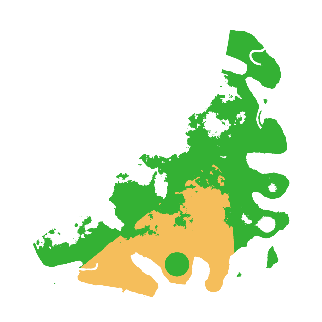 Biome Rust Map: Procedural Map, Size: 3500, Seed: 3513345