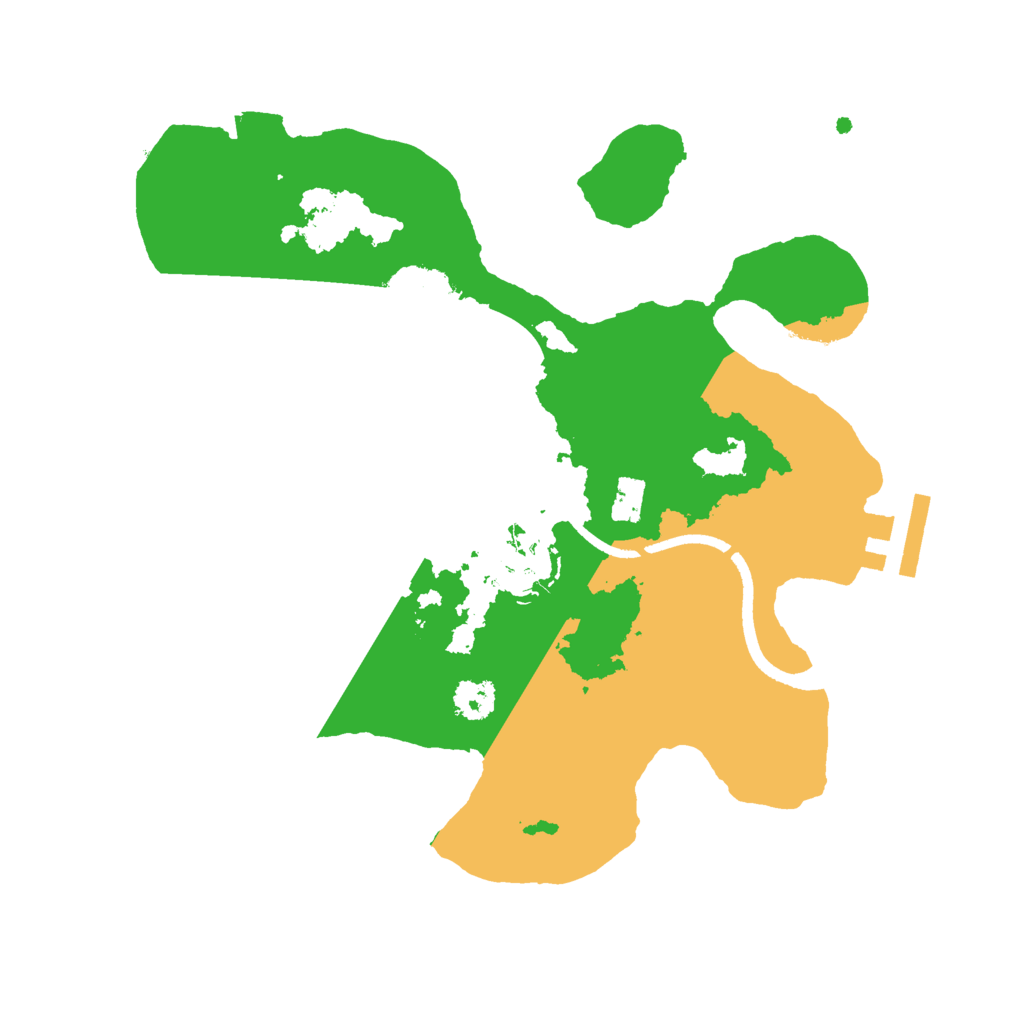 Biome Rust Map: Procedural Map, Size: 2500, Seed: 8535