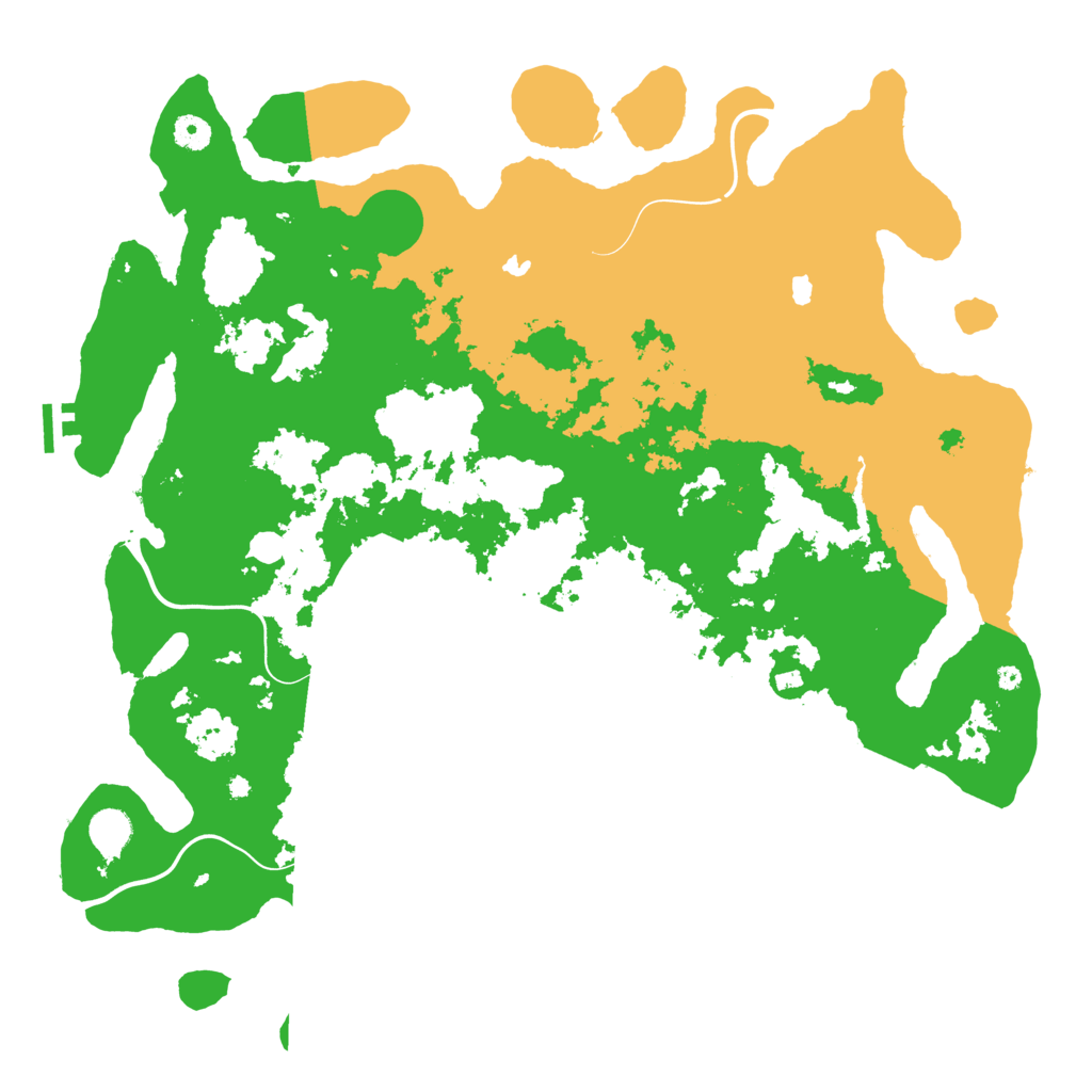 Biome Rust Map: Procedural Map, Size: 4500, Seed: 55253798