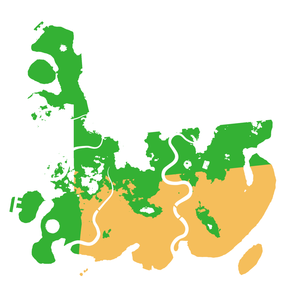 Biome Rust Map: Procedural Map, Size: 3800, Seed: 736963888