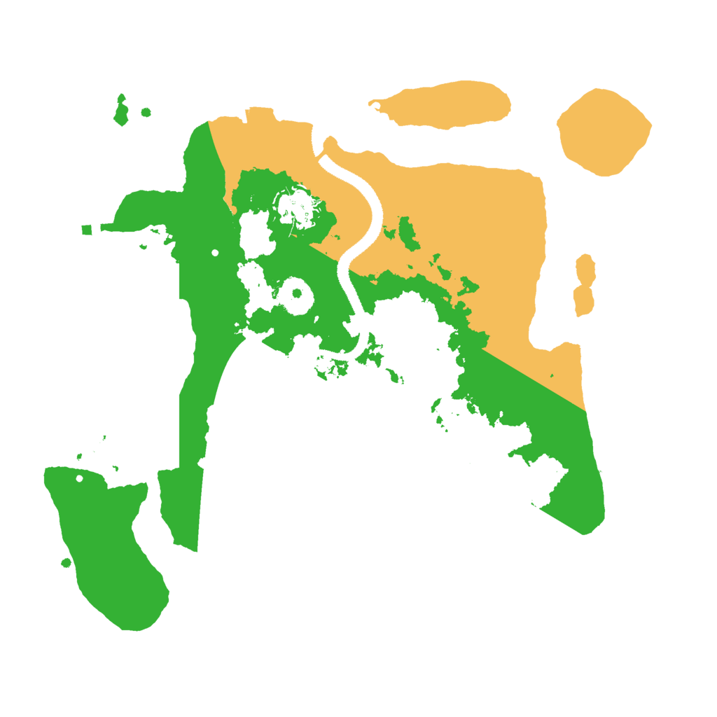 Biome Rust Map: Procedural Map, Size: 3000, Seed: 3205487