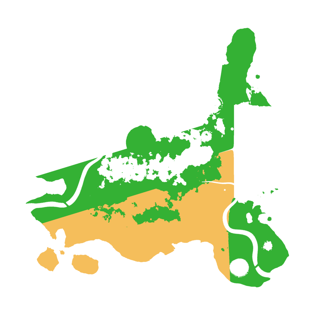 Biome Rust Map: Procedural Map, Size: 3000, Seed: 120120120