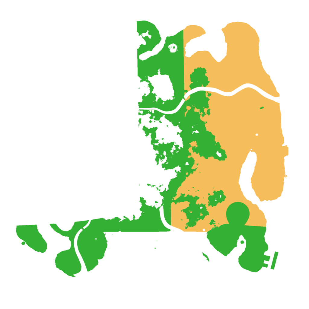Biome Rust Map: Procedural Map, Size: 3500, Seed: 1283728697