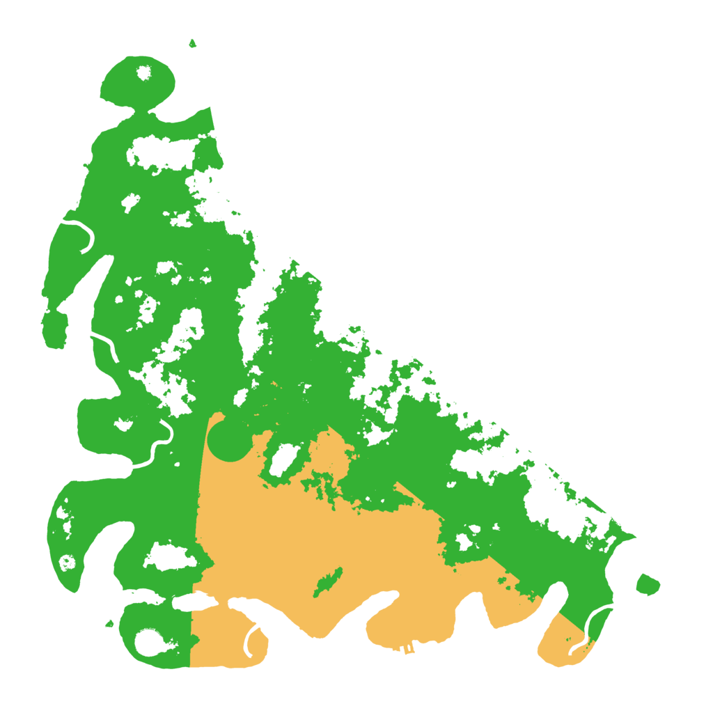 Biome Rust Map: Procedural Map, Size: 4500, Seed: 156317