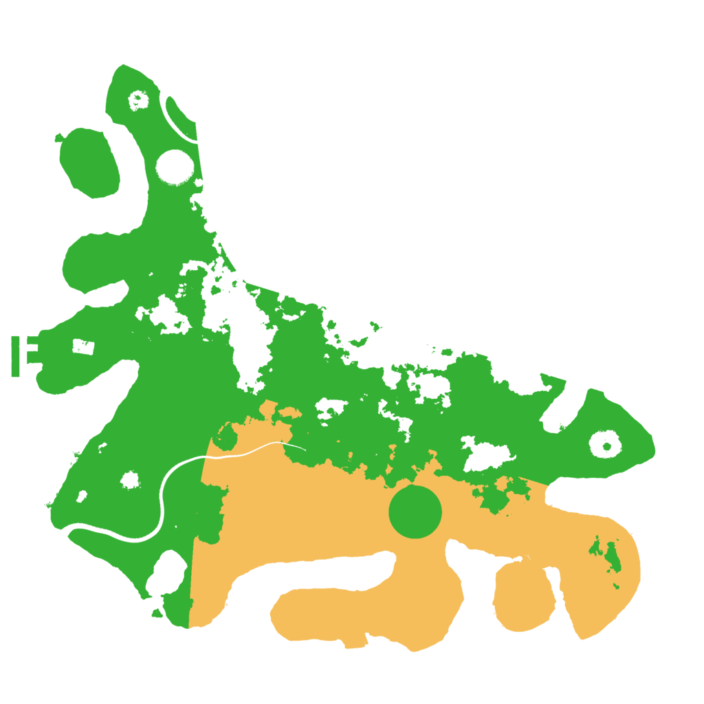Biome Rust Map: Procedural Map, Size: 3500, Seed: 109897