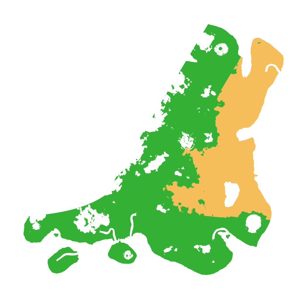 Biome Rust Map: Procedural Map, Size: 3500, Seed: 642423452