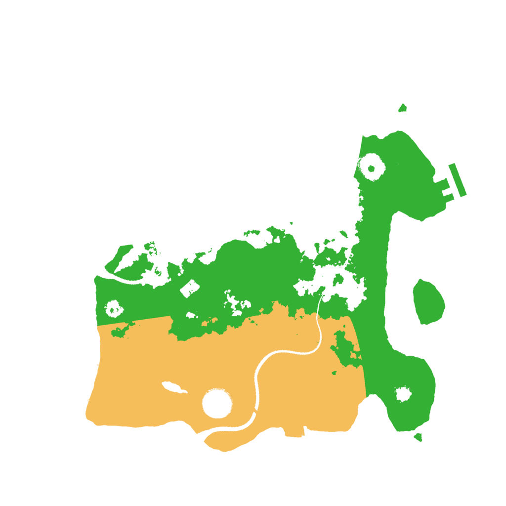 Biome Rust Map: Procedural Map, Size: 3000, Seed: 43486