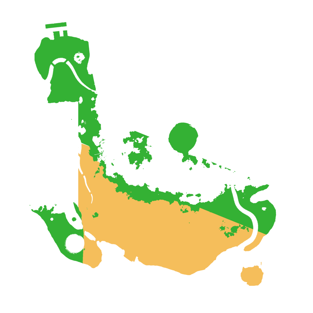 Biome Rust Map: Procedural Map, Size: 3000, Seed: 1379581986