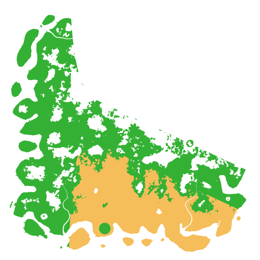 Biome Rust Map: Procedural Map, Size: 6000, Seed: 1132301982