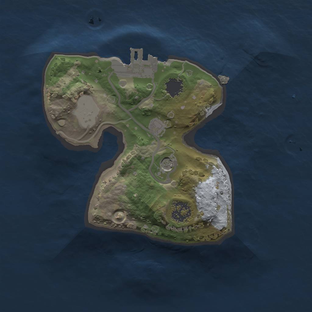 Rust Map: Procedural Map, Size: 1500, Seed: 60827, 6 Monuments
