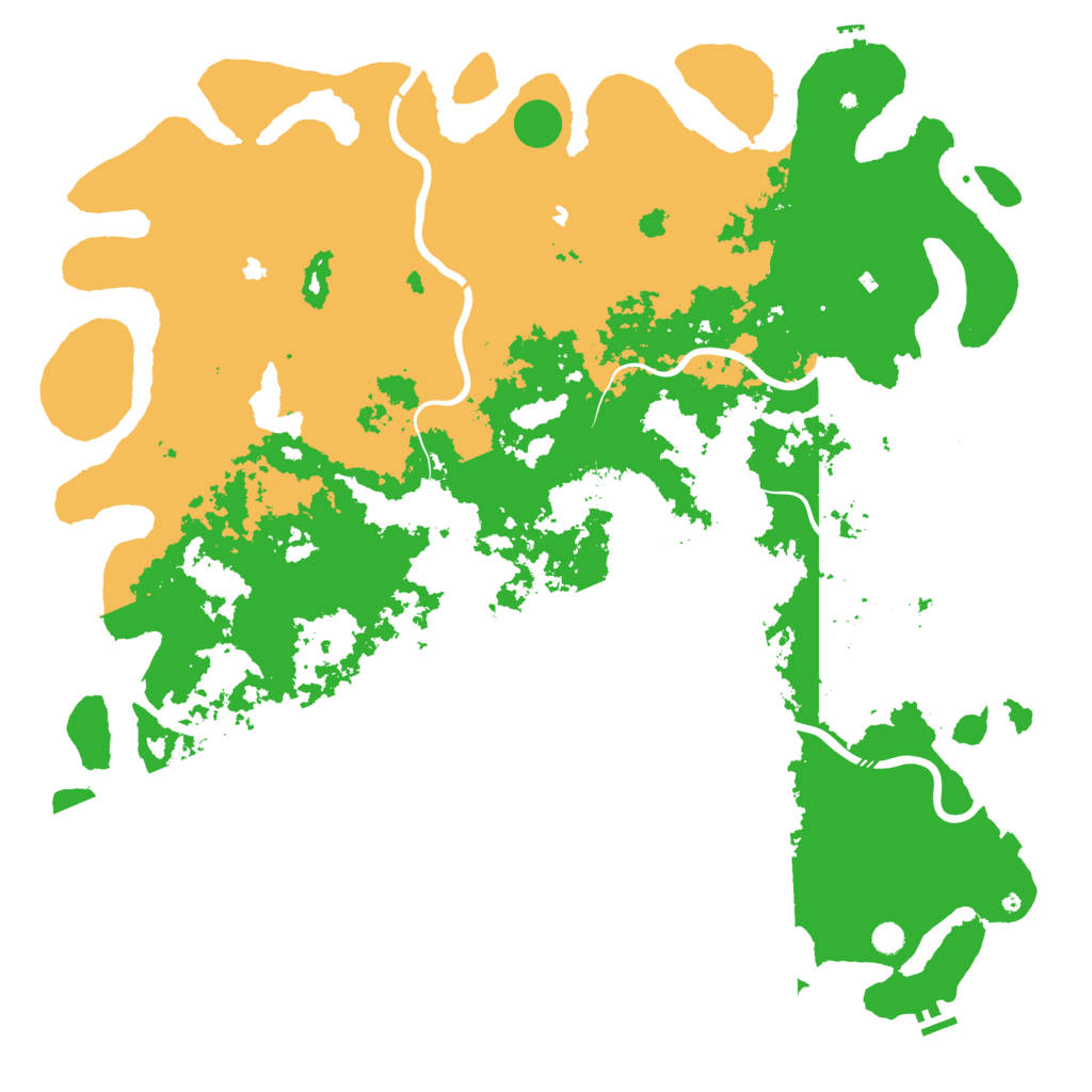 Biome Rust Map: Procedural Map, Size: 6000, Seed: 595571379