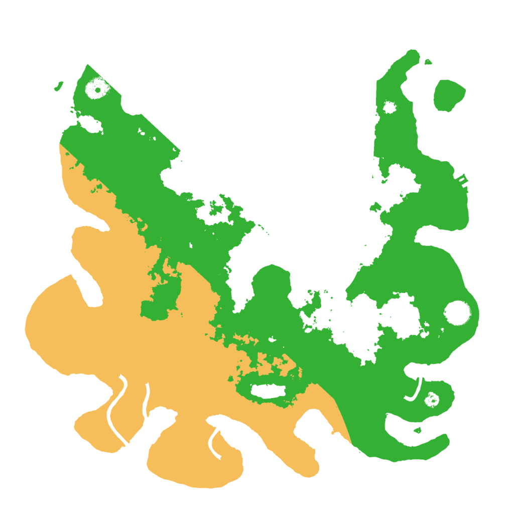 Biome Rust Map: Procedural Map, Size: 3700, Seed: 56267594