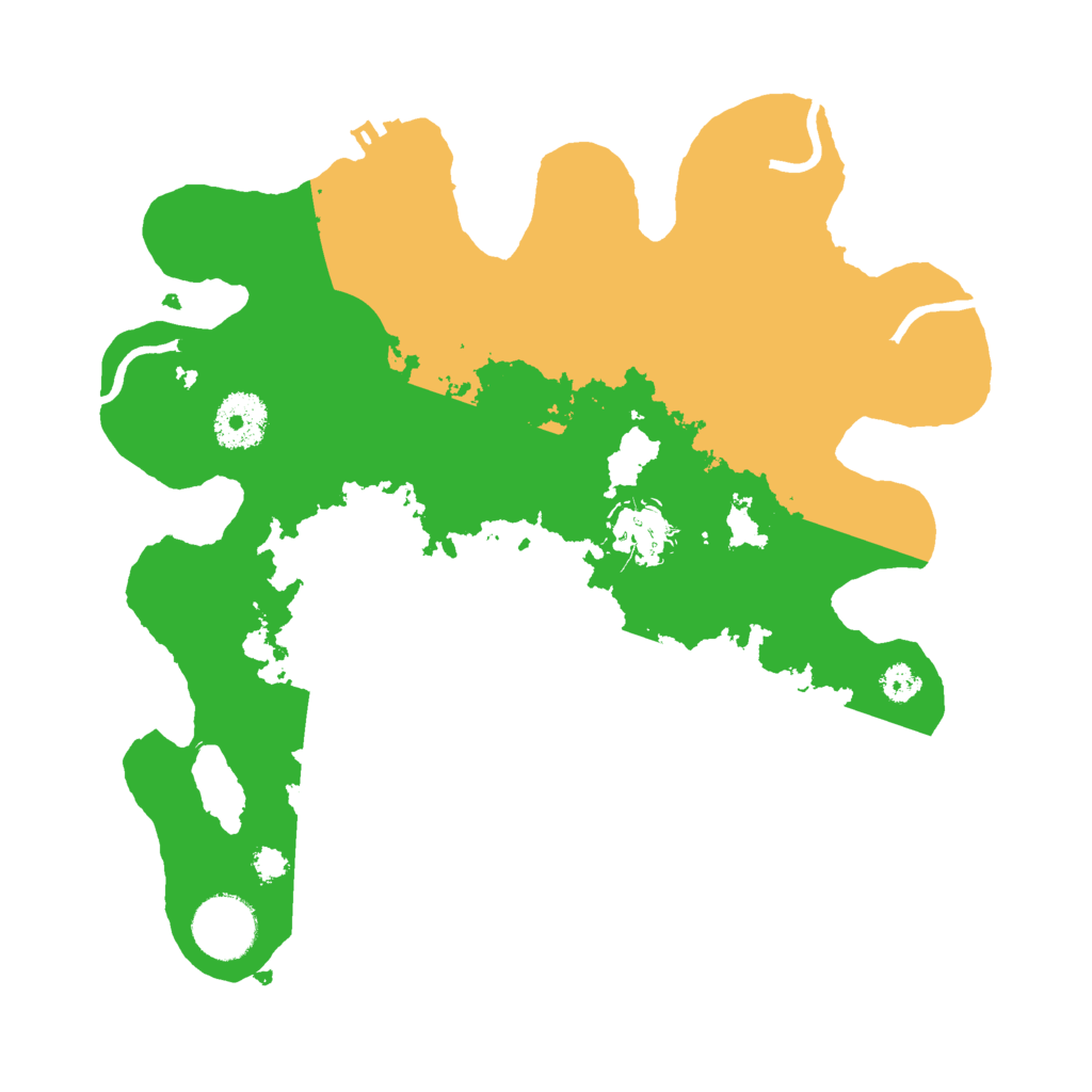 Biome Rust Map: Procedural Map, Size: 3000, Seed: 7049