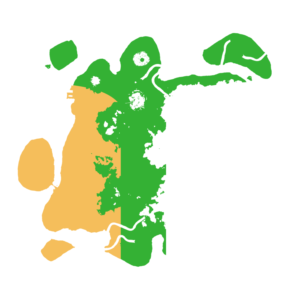 Biome Rust Map: Procedural Map, Size: 3000, Seed: 64535