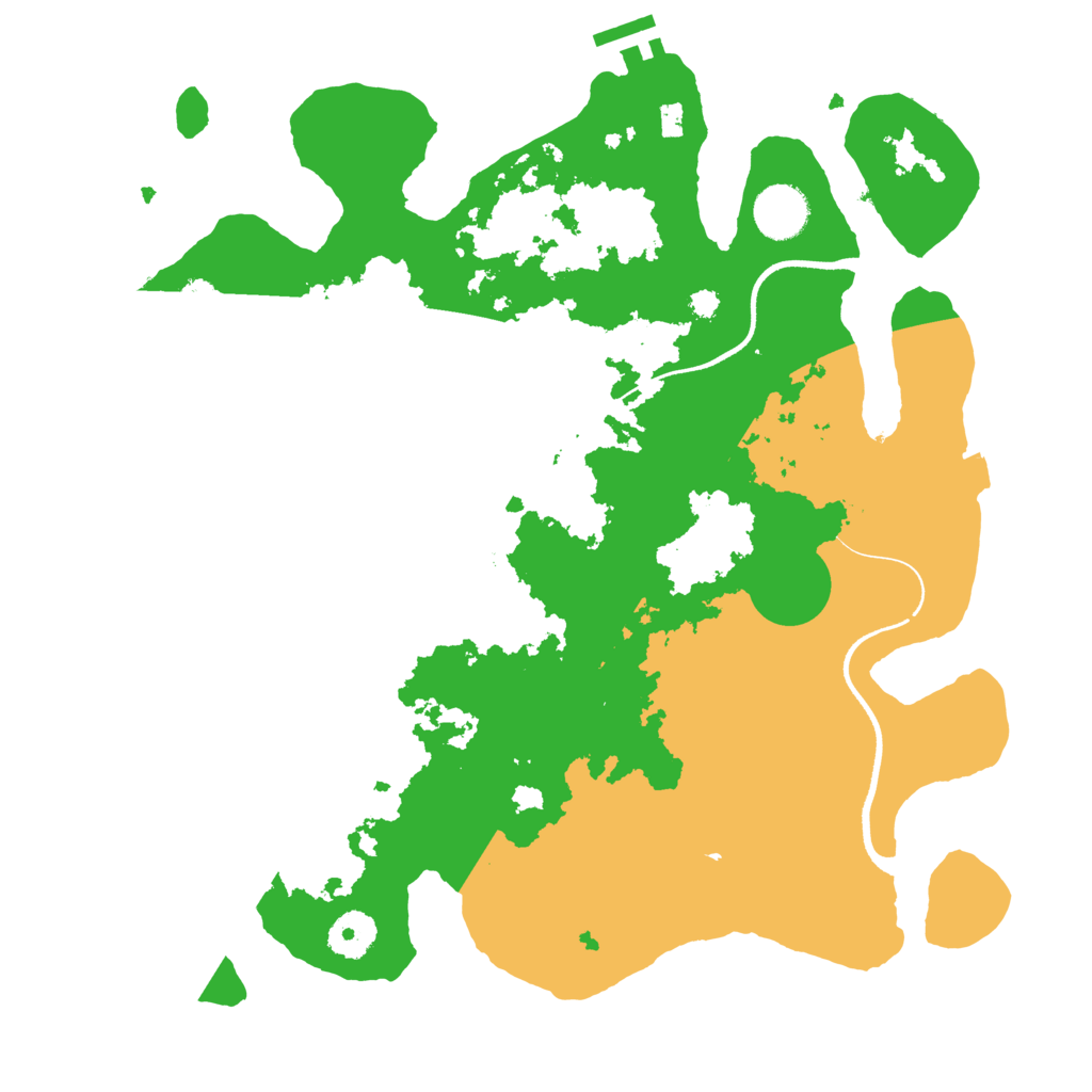 Biome Rust Map: Procedural Map, Size: 3500, Seed: 26021990
