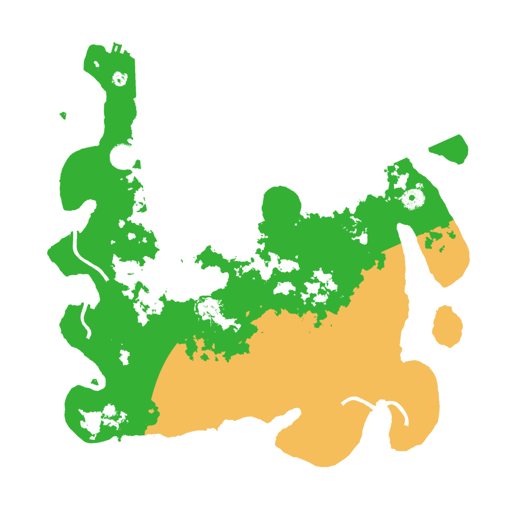 Biome Rust Map: Procedural Map, Size: 3500, Seed: 12598