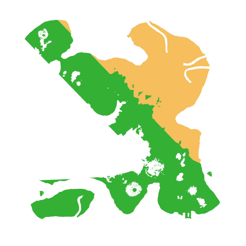 Biome Rust Map: Procedural Map, Size: 2500, Seed: 517124813