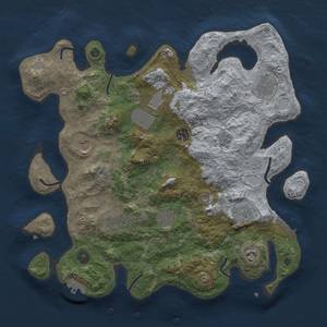 Thumbnail Rust Map: Procedural Map, Size: 3751, Seed: 48738, 18 Monuments